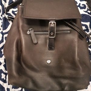 New/like new coach backpack leather purse.